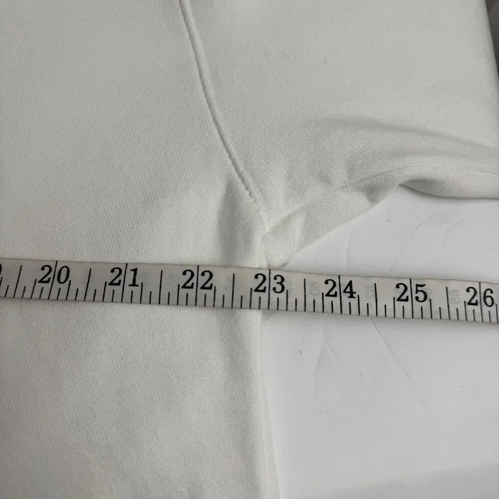 Nordstrom BP. White Sweatshirt Women's Med Casual Minimalist Warm BP487122MI EUC - Picture 8 of 9